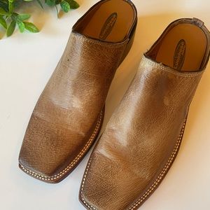 🆕{LUCCHESE} MULE BOOTS IN STAINED TEA